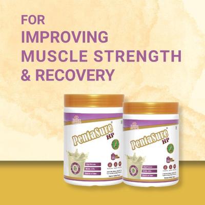 PentaSure HP 100% Whey Protein Powder- Banana & Vanilla Flavour 400 g - Whey Proteins