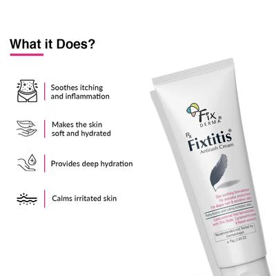 Fixderma Fixtitis Anti Rash Cream 75 g - Face Creams