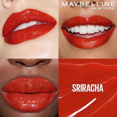 Maybelline New York Superstay Vinyl Ink - Longwear Shine Lip Color, Siracha 4.2 gm - Liquid Lipsticks