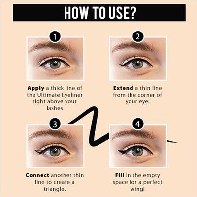 Colorbar Ultimate Eye Liner - (001) 1 ml - Eyeliners