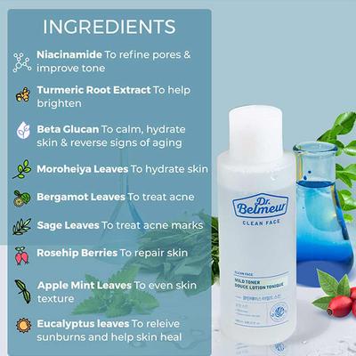 The Face Shop Dr.Belmeur Clean Face Mild Toner Douce Lotion Tonique 145ml - Toners