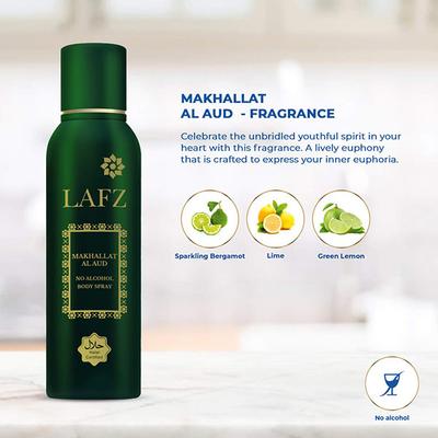 Lafz Makhallat Al Aud Combo Deodorant Spray - For Men 150 ml - Men Deodorants/Roll-Ons