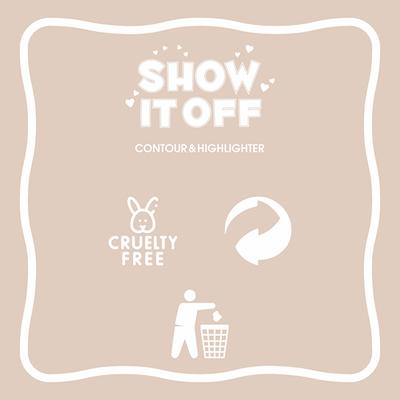 Matt Look Show it off Contour & Highlighter Combo Palette, All-In-1 Face Makeup Kit, Latte-03 18 gm - Contour