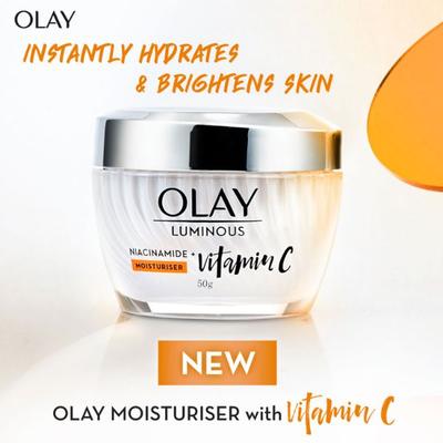 Olay Luminous Vitamin C with Niacinamide + Moisturiser 50gm - Face Moisturizers