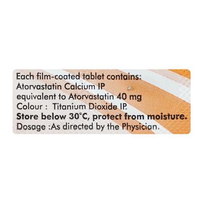 Avas 40mg Tablet 10'S - High Cholesterol-Dys