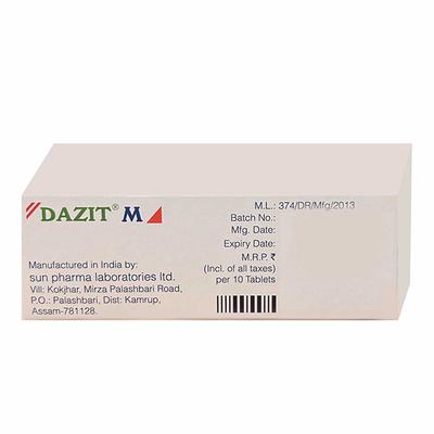Dazit M Tablet 10'S - Allergies-Ant