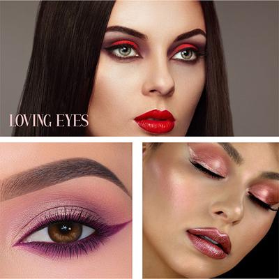 Half N Half 12 Colors Loving Eyeshadow Palette Highly Pigmented Blendable Shades for Smooth Texture- 01 9.5 gm - Eye Shadow Palettes