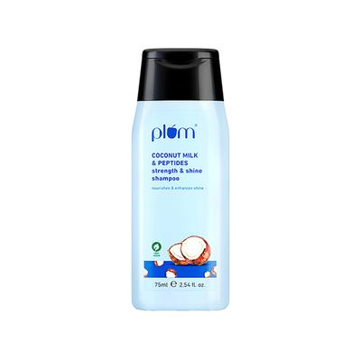 Plum Coconut Milk & Peptides Strength & Shine Shampoo 100% Vegan 75 ml - Shampoos