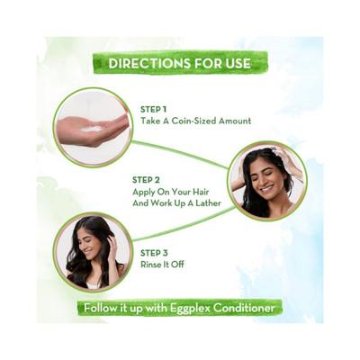 Mamaearth Egg plex Shampoo for strong hair with Egg Protein & Collagen for Strength and Shine 250 ml - Shampoos