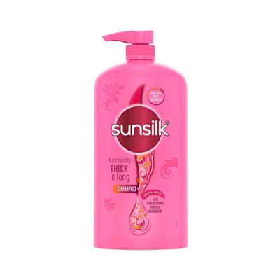 Sunsilk Lusciously Thick & Long Shampoo With Keratin, Yoghurt Protein & Macadamia Oil For 2X thicker & Fuller Hair 1000 ml - Shampoos