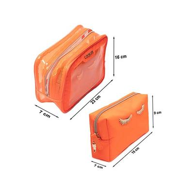 Colorbar Lips and Lashes Box Pouch - Neon Orange 240gm 1's - Makeup Pouches