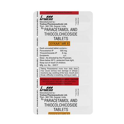 Xykaa MR 8mg Tablet 10'S - Pain relief-Ano