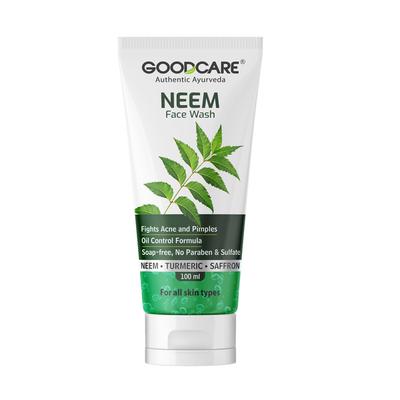 Goodcare Neem Face Wash - Neem Turmeric Saffron 100 ml - Personal Care (Ayush)