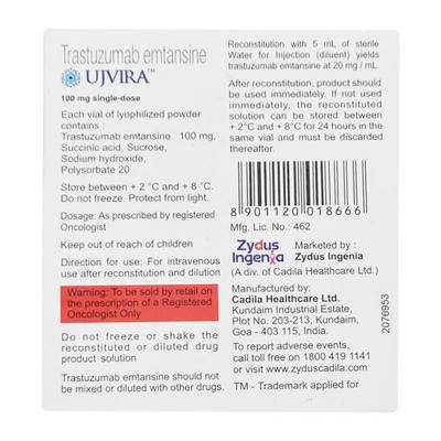 UJVIRA 100mg Infusion 1's - Cancer Oncology-Tar