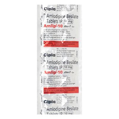 Amlip 10mg Tablet 10'S - Hypertension-Cal