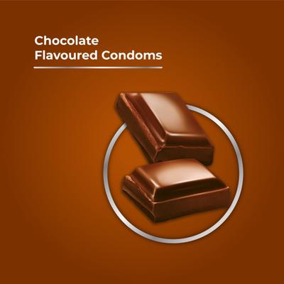 Skore 1500+ Raised Dots Condoms - Chocolate 10's - Plain/Flavoured Condoms