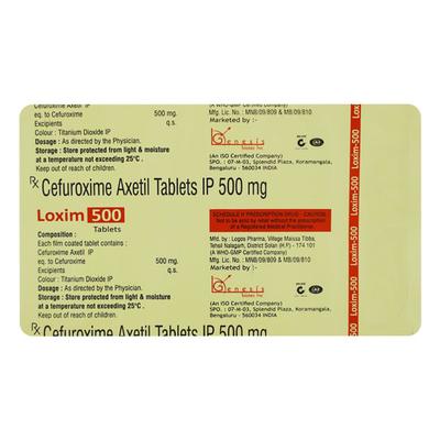 LOXIM 500 Tablet 10's - Bacterial Infections-Cep