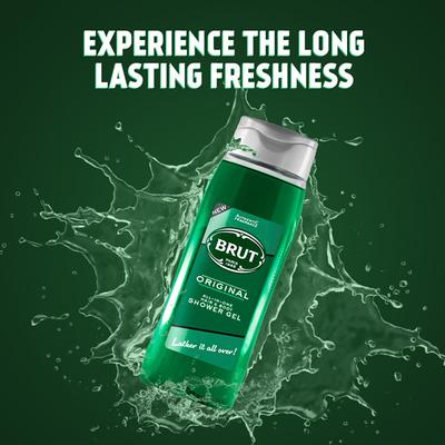 Brut Original All-In-One Hair & Body Shower Gel + Loofah 500 ml - Shower Gels & Body Wash