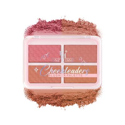 Half N Half Cheekleaders Blusher Palette for a Natural Flawless Look, Happiness-02 13.8 g - Blushes