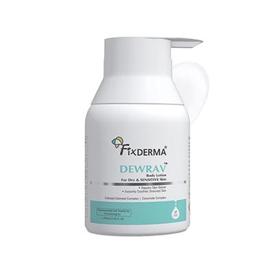 Fixderma Dewrav Body Lotion for Dry & Sensitive Skin with Shea Butter & Ceramides Complex 250 ml - Face Moisturizers