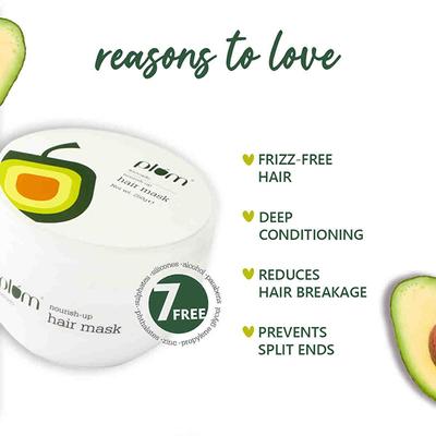 Plum Avocado Nourish-Up Hair Mask 250 gm - Hair Masks & Packs