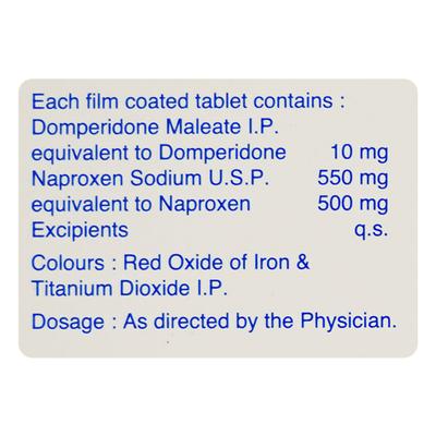 DOMSTAL NP 500 Tablet 10's - Pain relief-Ano