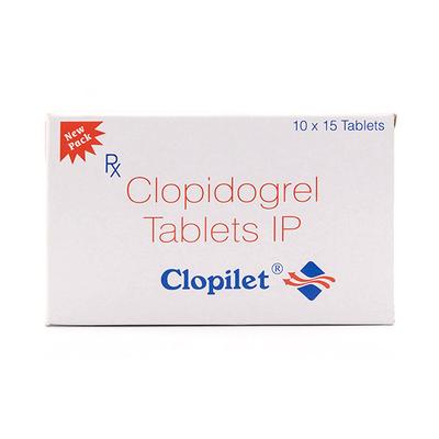 Clopilet 75mg Tablet 15'S - Blood Clot-Ant