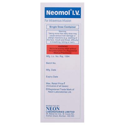 NEOMOL I.V Infusion 100ml - Pain relief-Ano