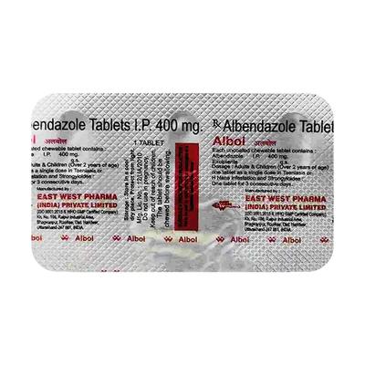 Albol 400mg Tablet 3'S - Parasitic Worms-Ant