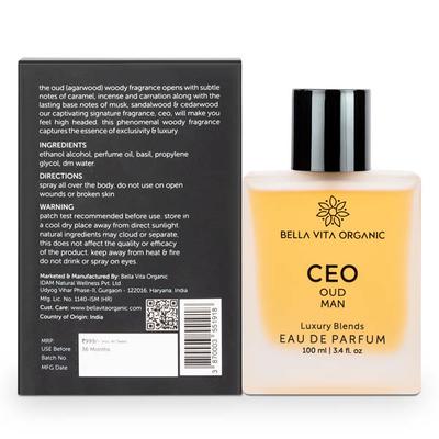 Bella Vita Organic Ceo Oud Perfume 100 ml - Men Perfumes (Edt/Edp)