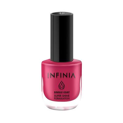 Infinia Pink Single Coat Nail Polish Ruby 040 12 ml - Nail Polish