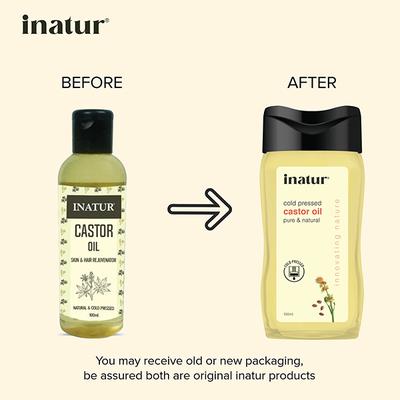 Inatur Natural & Cold Pressed Oil - Castor 100 ml - Massage Oils