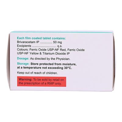 BRIVEPSY 50 Tablet 10's - Epilepsy/Convulsion-Ant
