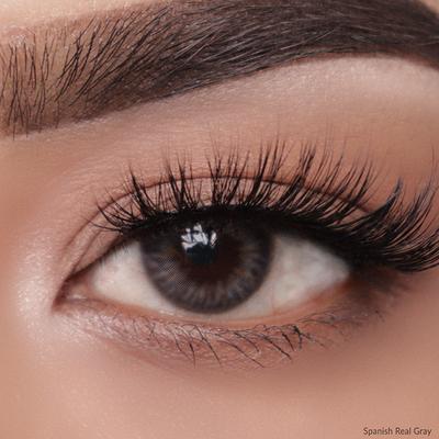 O-Lens Spanish Real Monthly Coloured Contact Lenses - Real Grey ( 0.00 ) 1's - Eyecare Lenses