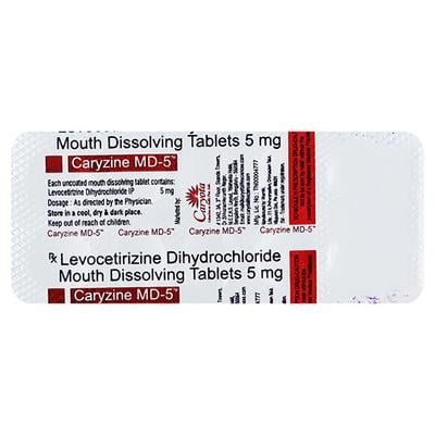 CARYZINE MD 5 Tablet 10's - Allergies-Ant