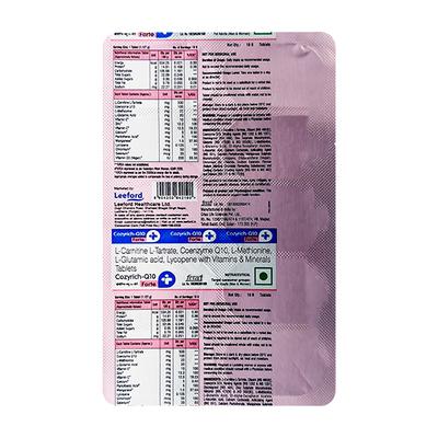 COZYRICH Q10 FORTE NUTRACEUTICAL Tablet 10's - Supplements-Sup