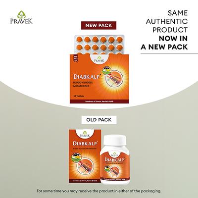 Pravek Diabkalp Tablets 30's - Diabetes Care (Ayush)