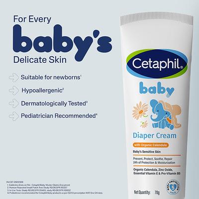 Cetaphil Baby Diaper Cream 70 gm - Creams, Lotions & Oils
