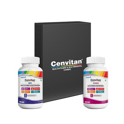 Healthvit Cenvitan Multivitamins & Multiminerals Men + Women Combo -Tablets 60's - Multi-Vitamins
