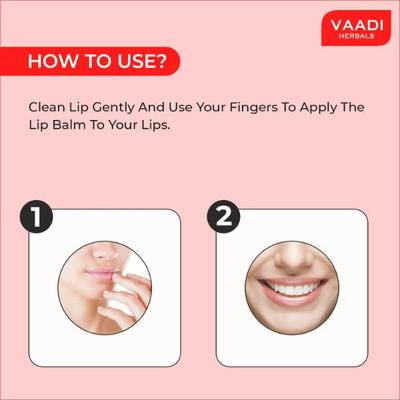 Vaadi Herbals Lip Balm - Strawberry & Honey 10 gm - Lip Balms