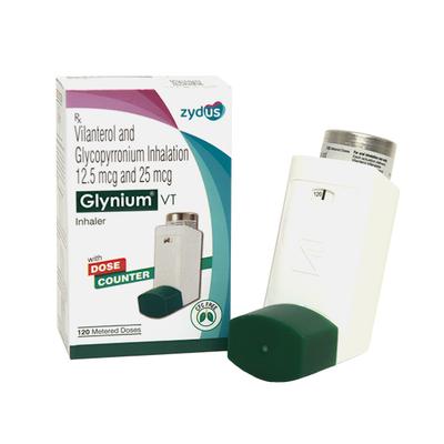 GLYNIUM VT WITH DOSE COUNTER Inhaler 120md - Asthma/COPD-Ast