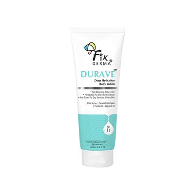 Fixderma Durave Deep Hydrating Body Lotion with Ceramide & Shea Butter, Moisturizer for Dry Skin 200 ml - Face Moisturizers