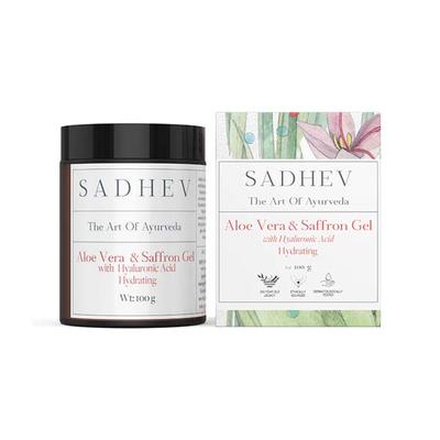 Sadhev Aloe Vera & Saffron Gel with Hyaluronic Acid 100 g - Face Moisturizers