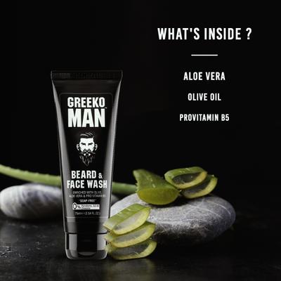 Greeko Man Beard & Face Wash 75 ml - Beard Wash