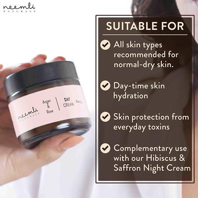 Neemli Naturals Argan & Rose Day Cream 50 ml - Day Cream