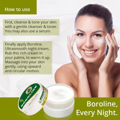 Boroline Ultra Smooth Cream 100 g (Free Boroline Mango Butter Body Lotion 20 ml) - Wound/Burns