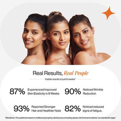 Beautywise Advanced Collagen Peptides (Mango Peach) 200 gm - Multi-Vitamins