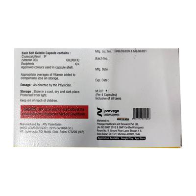 CALCIGIANT D3 60k Softgel Capsule 4's - Supplements-Vit