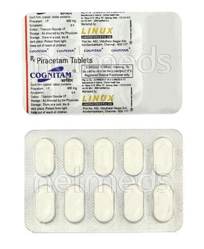 Cognitam 400mg Tablet 10'S - Nootropics And Neurotrophics
