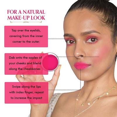 TAC - The Ayurveda Co. Hot Pink Pie Lip & Cheek Tint 5gm - Lip Stains & Tints